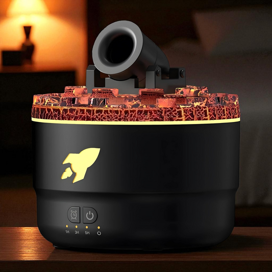 Difusores De Aromaterapia,Difusores De Ambiente Para El Hogar | Humidificador De Niebla De Fuego De Torreta,Difusor De Aire De Llama, Humidificador Difusor De Aire Con Luz De Volcán De 7